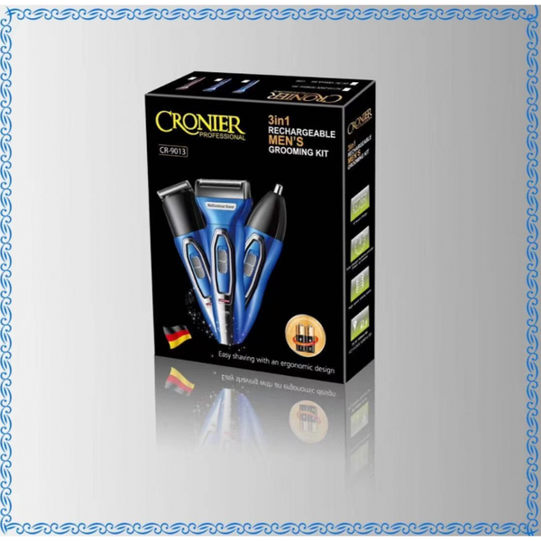 ماشین ریش تراش کرونیر آلمان سه کاره CRONIER PROFESSIONAL9013