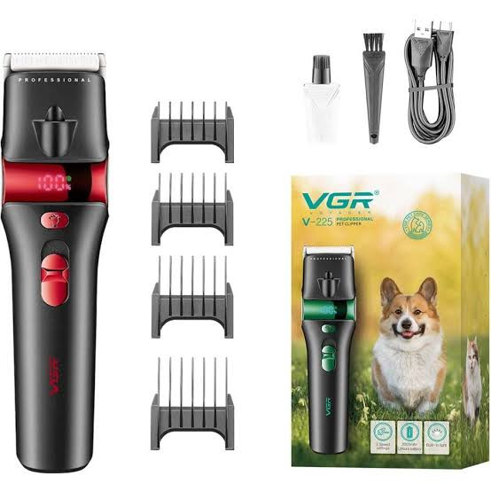 ماشین اصلاح موی حیوانات وی جی ار تیغ نانو VGR PROFESSIONAL V25