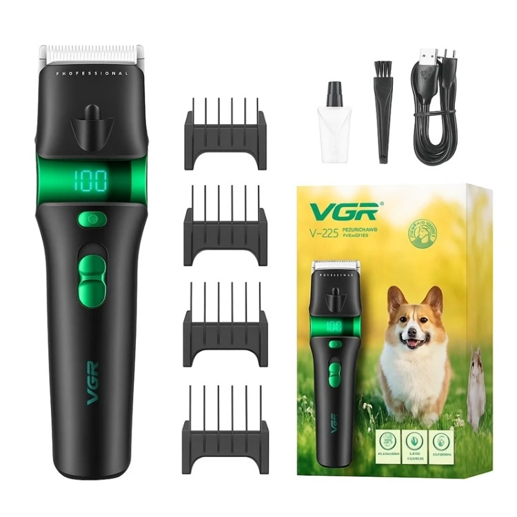 ماشین اصلاح موی حیوانات وی جی ار تیغ نانو VGR PROFESSIONAL V25
