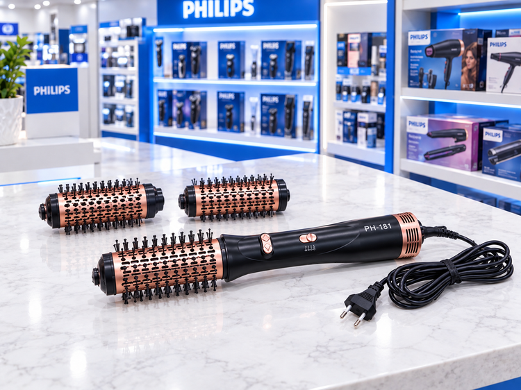 سشوار برس دار چرخشی دوکاره کیفیت بالا فلیپس PHILIPS PROFESSIONAL 181 2in1